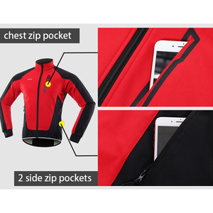2023 usine personnalisé hommes à manches longues fermeture éclair polaire veste décontracté hiver toile tissu support pour vtt VTT équitation - Product Image 6