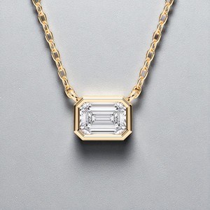 1.50กะรัตแบบเรียบง่ายทันสมัย/เทียบกับ F-G เพชรที่เจียระไนจากมรกต925เงินแท้สำหรับผู้หญิง - Product Image 6