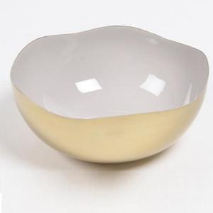 Bols à salade en émail blanc classique de qualité supérieure en métal artisanal pour la cuisine et les noix de service incluses - Product Image 2