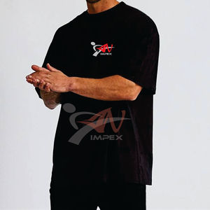 T-shirt de haute qualité avec impression de logo personnalisé pour hommes T-shirt Sumer en coton personnalisé flexible pour hommes - Product Image 6