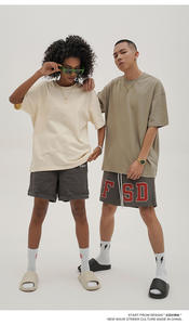 Camisetas de peso pesado de alta calidad para hombres, logotipo personalizado en blanco, camiseta bordada Oem de algodón para hombres, envío DDP - Product Image 4