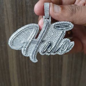 จี้เพชรโมอิสแท้925กำหนดได้เองชุดช่องตัดเจ้าหญิงได้รับการรับรอง IGI เสน่ห์สไตล์ฮิปฮอป - Product Image 2