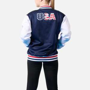 Chaqueta universitaria de Color blanco y verde para mujer, recién llegado, chaquetas universitarias de moda con letras cortas de alta calidad para mujer - Product Image 2