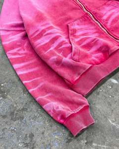Sudadera con Capucha y Cremallera Personalizada para Hombre, Unisex, Venta al por Mayor, Estilo Holgado, Hombros Caídos, Invierno, Felpa Gruesa, Tinte Liso - Product Image 4