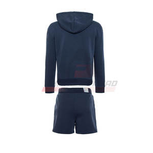 Sudadera con Capucha Informal de Invierno para Mujer, Transpirable, Conjunto Corto, Color Sólido, 100% Algodón, Alta Calidad, Venta al por Mayor - Product Image 3