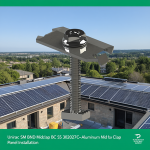 Abrazadera Media Unirac SM BND BC SS 302027C de Aluminio para Instalación de Paneles Solares en Techos - Product Image 3