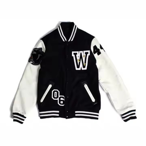 New Arrival Letterman Chenille Embroidered <b>Varsity</b> <b>Bomber</b> <b>Jacket</b> for <b>Men</b> OEM create your own style <b>jackets</b> - Product Image 5