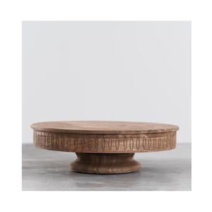 Ensemble de trois supports à gâteaux en bois d'acacia véritable, présentoir à gâteaux en bois, plateau à gâteaux en bois, fournitures de mariage - Product Image 5