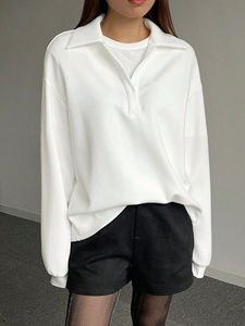 Sudaderas con Capucha para Mujer, Invierno, Gimnasio, Lisas, Personalizables con Logotipo Frontal, Forradas, Atléticas, Holgadas, con Hombros Caídos - Product Image 3