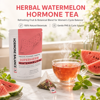 Thé instantané aux herbes personnalisé en marque privée pour la fertilité féminine et l'équilibre hormonal, thé pour femmes, feuille de framboisier rouge