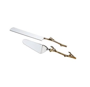Ensemble de couteaux à gâteau en laiton de table et de serveur, boîte à cadeaux, emballage de serveur de gâteau en laiton de qualité supérieure, couteau à gâteau en laiton de qualité supérieure - Product Image 4