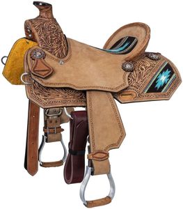 Nouvelle couverture de selle tendance Western Barrel Racing Western Horse Saddle Trail Deep Seat Équipement de cheval de qualité supérieure - Product Image 1