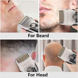 Rasoir électrique sans fil pour homme, rasoir rotatif à trois lames, utilisation humide et sèche, étanche IPX7 - Product Image 3