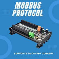 Module de relais Ethernet industriel 8/16/32 canaux Protocole Modbus RTU Circuits de protection multi-isolation RS485, montage sur rail DIN