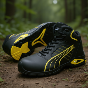 รองเท้าบูทนิรภัยหนัง PUMA S3L FO SR 20345:2022 สีดำ/เหลือง ไซส์ 40 - Product Image 3
