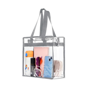 2025 Transparent Tote <b>Bag</b> with Zipper for Gym <b>Clear</b> <b>Bag</b> for Stadium Events Approved Large Concert Sports Totes <b>Bags</b> OEM Service - Product Image 5