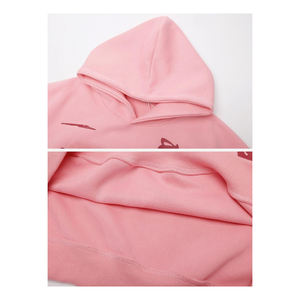 เสื้อฮู้ดผ้าฝ้าย100% สำหรับผู้ชายทรงหลวมมี3D ปักโลโก้สำหรับฤดูหนาว - Product Image 4