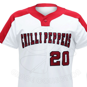 ชุดเครื่องแบบเบสบอลทำจากวัสดุที่ดีที่สุดชุดเสื้อเจอร์ซี่สำหรับเล่นเบสบอลมีลวดลายตามสั่ง - Product Image 4