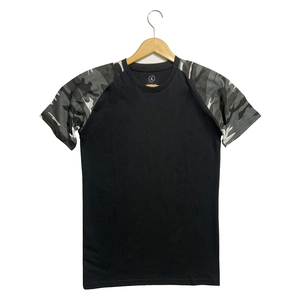 Haute qualité hommes mode manches raglan coton éponge t-shirts hommes coupe ajustée manches courtes panneau Raglan t-shirts 2024 - Product Image 2