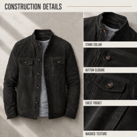 Blouson bomber pour homme en polyester et coton 240G avec col montant et poches poitrine ODM