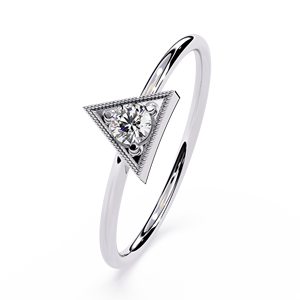 Bague en diamant naturel en or de haute qualité pour femmes 0.12 carats coupe brillante IGI certifié Style ethnique nouvelle mode vente chaude - Product Image 5