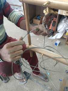 ชุดโคมไฟดรัมผ้าลินิน30ซม. ดีไซน์ใหม่สำหรับทำโคมไฟตั้งโต๊ะทรงกระบอกหรือโคมไฟตั้งโต๊ะอุปกรณ์ให้แสงสว่าง - Product Image 5