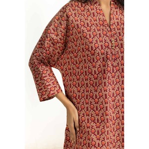 ชุดเซ็ตผ้าฝ้ายผสมวิสโคสพิมพ์ลายลำลอง รุ่น IPST-55321 แขนสามส่วน สำหรับฤดูใบไม้ผลิ/ฤดูร้อน - Product Image 2