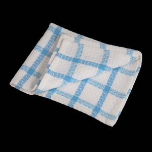 Serviettes de cuisine en coton bio de l'Inde, motif à carreaux, avec tissu éponge - Product Image 5