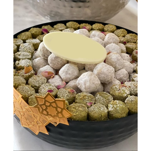 Decoración casera del hotel Catering Chocolate Dulces Cuenco para servir Cuenco de chocolate de metal de mayor calidad con soporte dorado Antiguo para la venta - Product Image 4