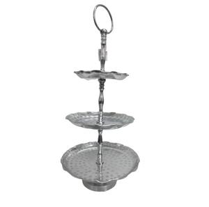 Soporte de pastel de metal redondo de diseño rústico ideal para bodas de campo decoración de mesa festiva y promociones de panadería - Product Image 1