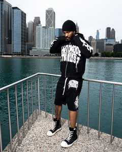 Custom Made Men's Summer Short Set Polyester Nylon Windbreaker with Zip Plus Size Printed Sweatsuit Tracksuit for Men - Product Image 4