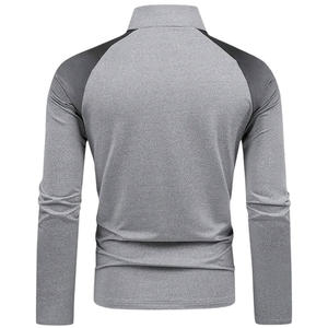 เสื้อกีฬาแขนยาวสำหรับผู้ชายเสื้อออกกำลังกายแขนยาวแบบปรับแต่งโลโก้ได้ตามต้องการสำหรับฝึกซ้อมกีฬากันลมขนาดพิเศษ - Product Image 2