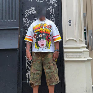 T-shirts baggy pour hommes T-shirts de grande taille pour hommes Summer Street Wear Good Soft Touch Material Cotton Baggy Shirts - Product Image 1