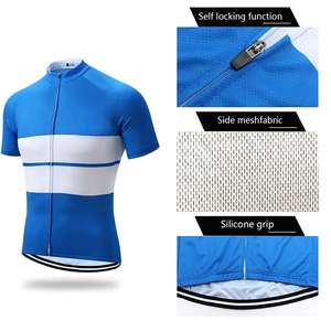 Dernier design, sur mesure, vêtements de sport de haute qualité, ensembles de maillots de cyclisme à manches courtes, cuissards de VTT, séchage rapide, spandex/coton - Product Image 6