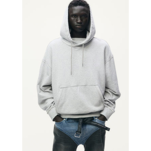 Sweat-shirts unisexes de haute qualité pour hommes 2026, unis, réguliers, lourds, à capuche, surdimensionnés, logo personnalisé, confortables, brodés - Product Image 4