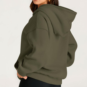 Imprimer Lettre Graphique Femmes Hoodies Tricoté Streetwear Casual Hoodies Femmes Fabricant Conception Personnalisée Sweats À Capuche Surdimensionnés - Product Image 6