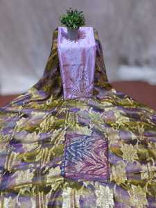 New Classic Pattern Somalian Fransawi Dirac Chiffon <b>Fabric</b> With Intricate Silver Glitter Work Anti-Static Breathable <b>Fabric</b> - Product Image 2