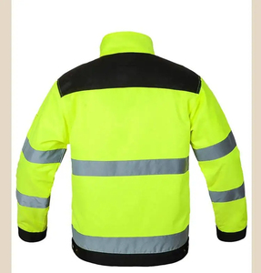 Veste de sécurité haute visibilité personnalisée en gros, thermique, réfléchissante, hautement protectrice, respirante, pour les travailleurs en extérieur - Product Image 3