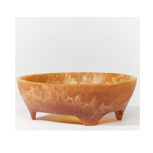 Modern Resin <b>Decorative</b> Bowl Handmade Glossy Artistic Finish Eco-Friendly Lightweight for <b>Table</b> Centerpiece Fruit Serving <b>Party</b> - Product Image 6