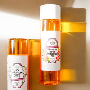 Aceite de Masaje Corporal Anti-Estrías de Mandarina y Rosa 200ml - Product Image 4