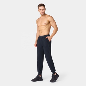 Custom Casual Mid Waist Mens <b>Jogger</b> Pants with Pockets Workout Sweatpants Breathable <b>Polyester</b>/Cotton Drawstring Closure - Product Image 3