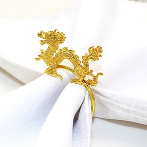 Servilletero con diseño de animales dorados, accesorio de Decoración de mesa elegante para el hogar, comedor, boda y fiesta, decorativo elegante y único - Product Image 1