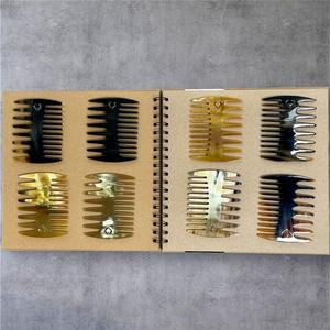 Peigne en corne de vache naturelle poli, double face, durable, écologique, fait main, outil moderne de toilettage des cheveux, artisanat - Product Image 3
