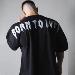 Camiseta Deportiva Holgada Estilo Coreano para Hombre 2025, Manga Corta, Fitness, Baloncesto, Logotipo Frontal, Casual, Elástica para Verano y Otoño - Product Image 1