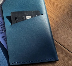 Porte-reçus en cuir véritable, étui pour chéquier, logo personnalisé, couleur personnalisée, style vintage, haute qualité, fait à la main, pour un usage quotidien - Product Image 5