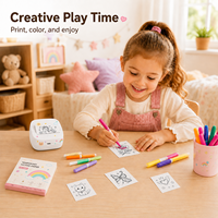 Imprimante portable mini pour tatouages temporaires sans encre, machine à tatouer DIY pour enfants, cadeaux, fêtes, jeux créatifs, en stock