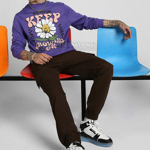 <b>Men</b> Slim Fit Sweatshirt Comfortable Soft Cotton Long Sleeve <b>Pullover</b> <b>Men</b> Casual <b>Pullover</b> Sweatshirt - Product Image 3