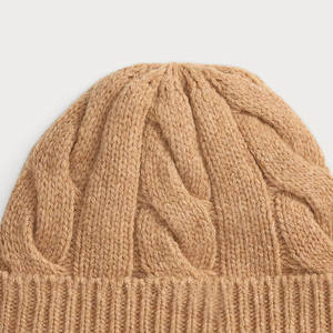 Vente directe usine – Bonnets en coton vierge tricotés personnalisés pour l'hiver, design tendance et élégant - Product Image 5