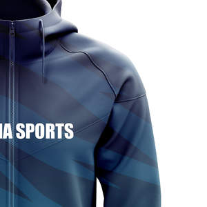 Sweat-shirts d'entraînement à fermeture éclair au meilleur prix, fabriqués au Pakistan avec un MOQ faible, sweat-shirts d'entraînement à fermeture éclair avec logo brodé - Product Image 6