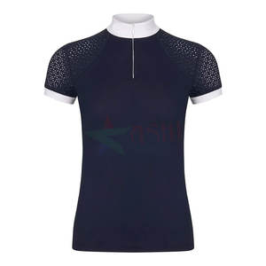 Nouveau 2023 Design femmes équestre sans manches équitation dentelle chemise hauts course spectacle chemise - Product Image 5